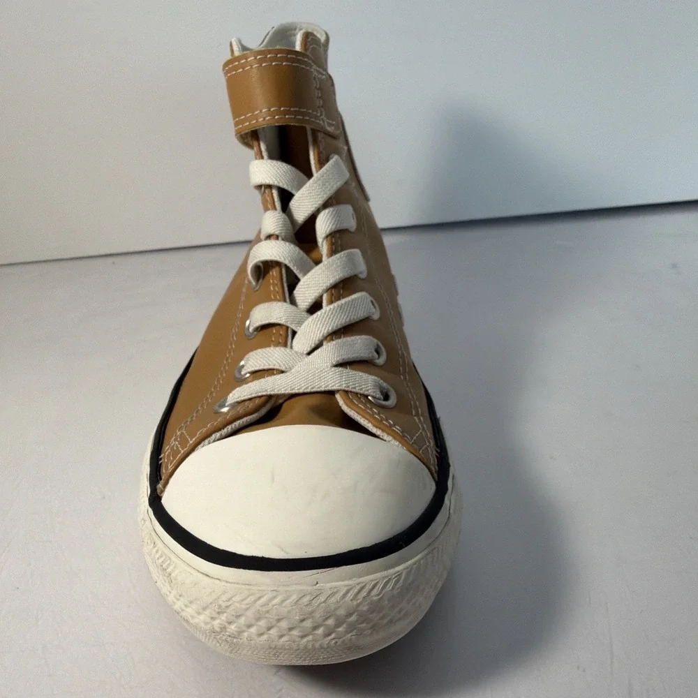 Size 3 Youth - Converse Chuck Taylor All Star High Honey Faux Leather Shoe